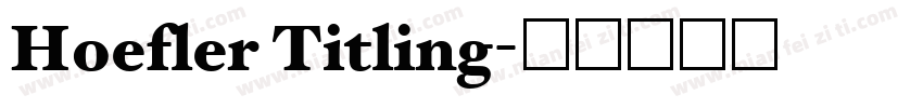 Hoefler Titling字体转换